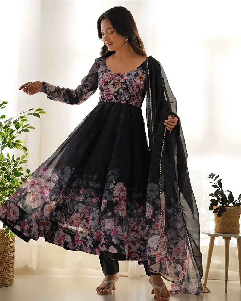 anarkali dress black Black Anarkali – Harry Wed Kelly