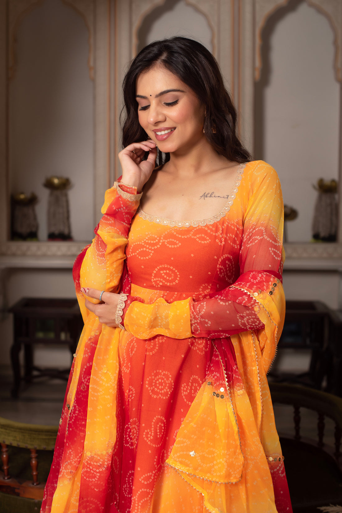 EXOTIC SAWAN RANGOLI GEORGETTE SUIT SET OF 3