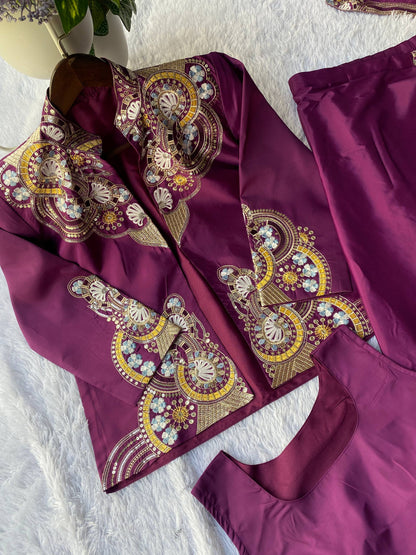 DESIGNER STYLE READY TO WEAR SAREE WITH BLAZER