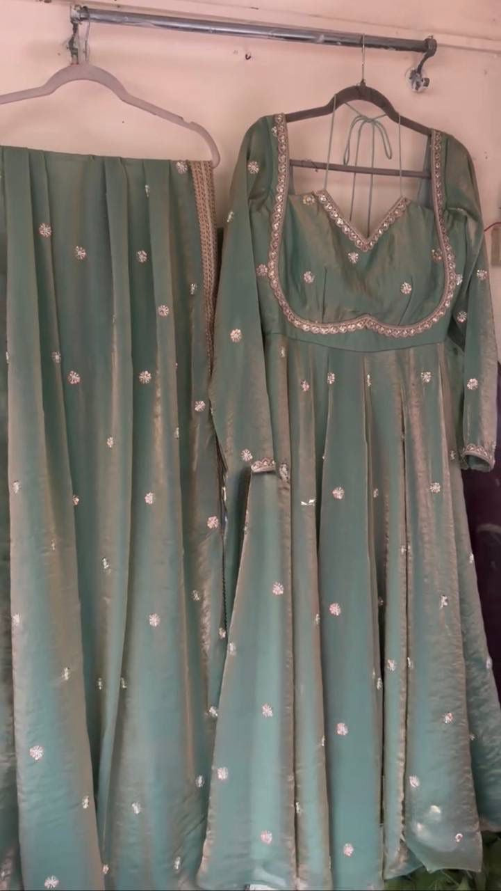 PREMIUM FESTIVE COLLECTION RIVAA ANARKALI SUIT SET OF 3