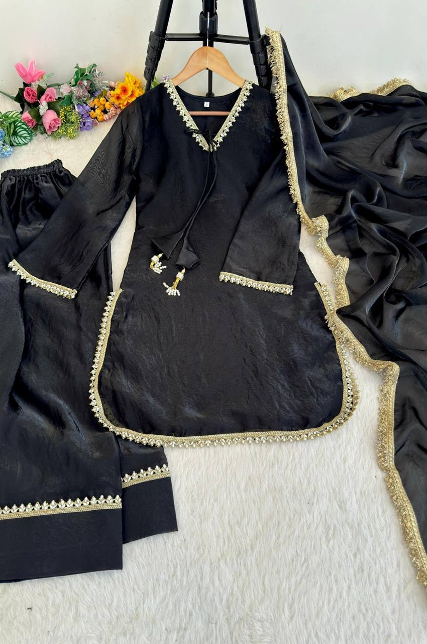 BLACK FARSI STYLE SALWAR SUIT