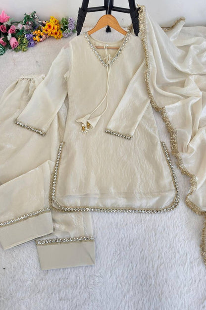 MISTY BEIGE FARSI STYLE SALWAR SUIT