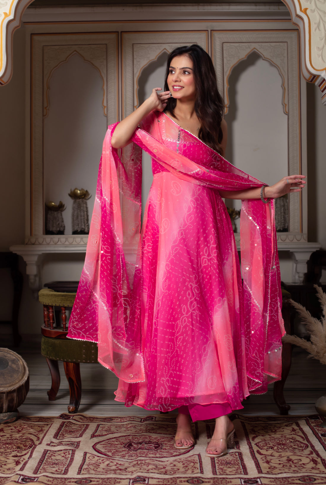 EXOTIC MENAKA RANGOLI GEORGETTE SUIT SET OF 3