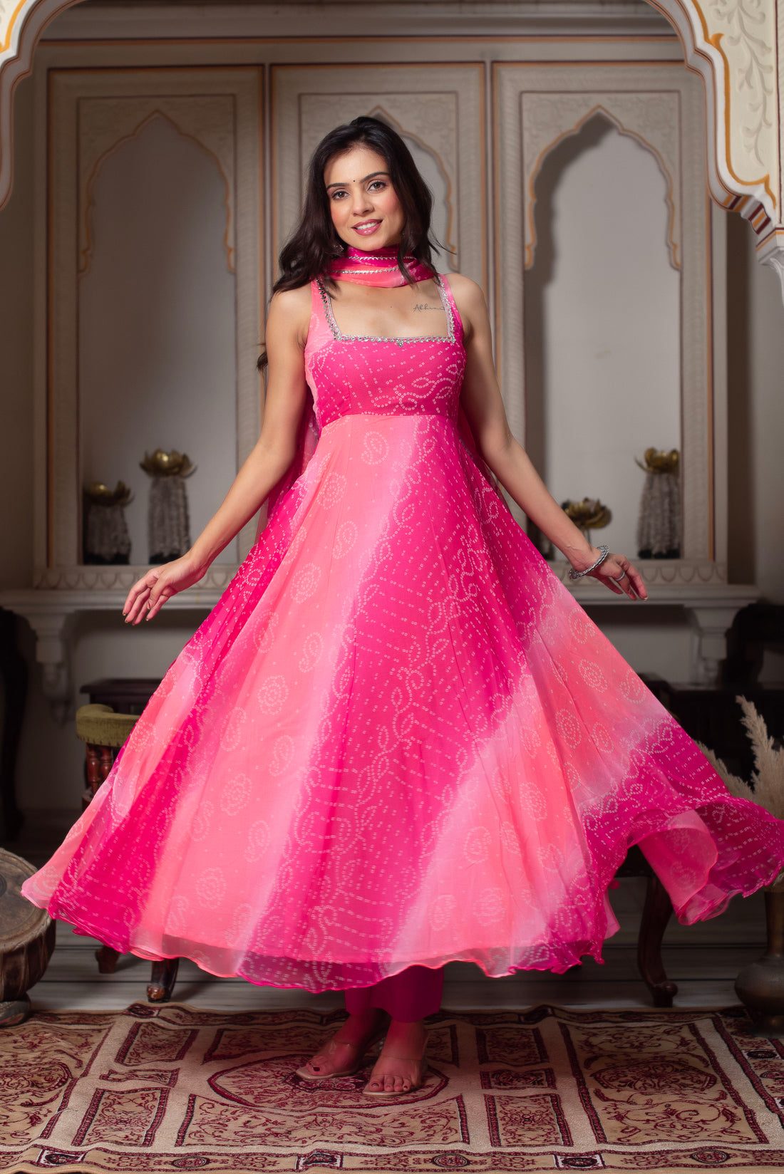 EXOTIC MENAKA RANGOLI GEORGETTE SUIT SET OF 3