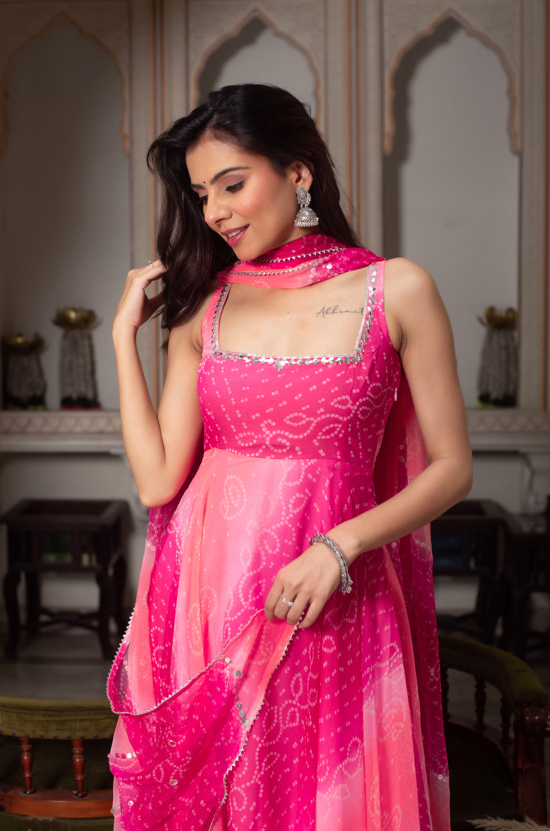 EXOTIC MENAKA RANGOLI GEORGETTE SUIT SET OF 3