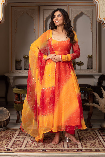 EXOTIC SAWAN RANGOLI GEORGETTE SUIT SET OF 3