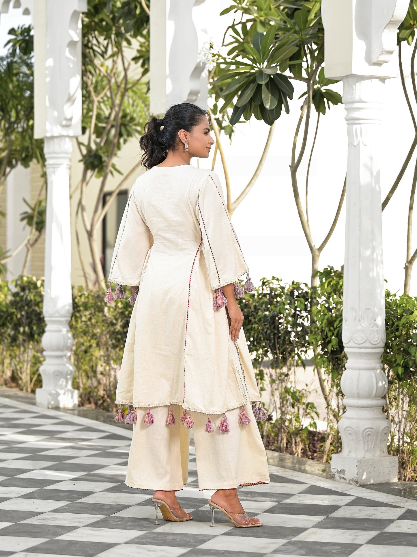 RAKHI SPECIAL PREMIUM KHADI COTTON DESIGNER LOOK CO-ORD SET