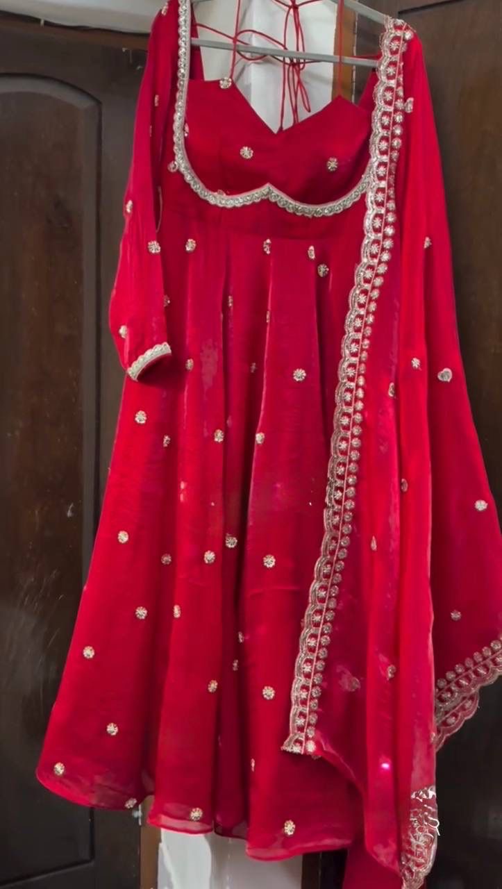 PREMIUM FESTIVE COLLECTION RIVAA ANARKALI SUIT SET OF 3