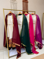 TRADITIONAL ONAM SPECIAL POLY COTTON SILK HALF SAREE