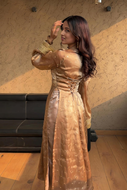 LUXURY DESIGNER SALWAR SUIT SET WITH 2 DUPATTA