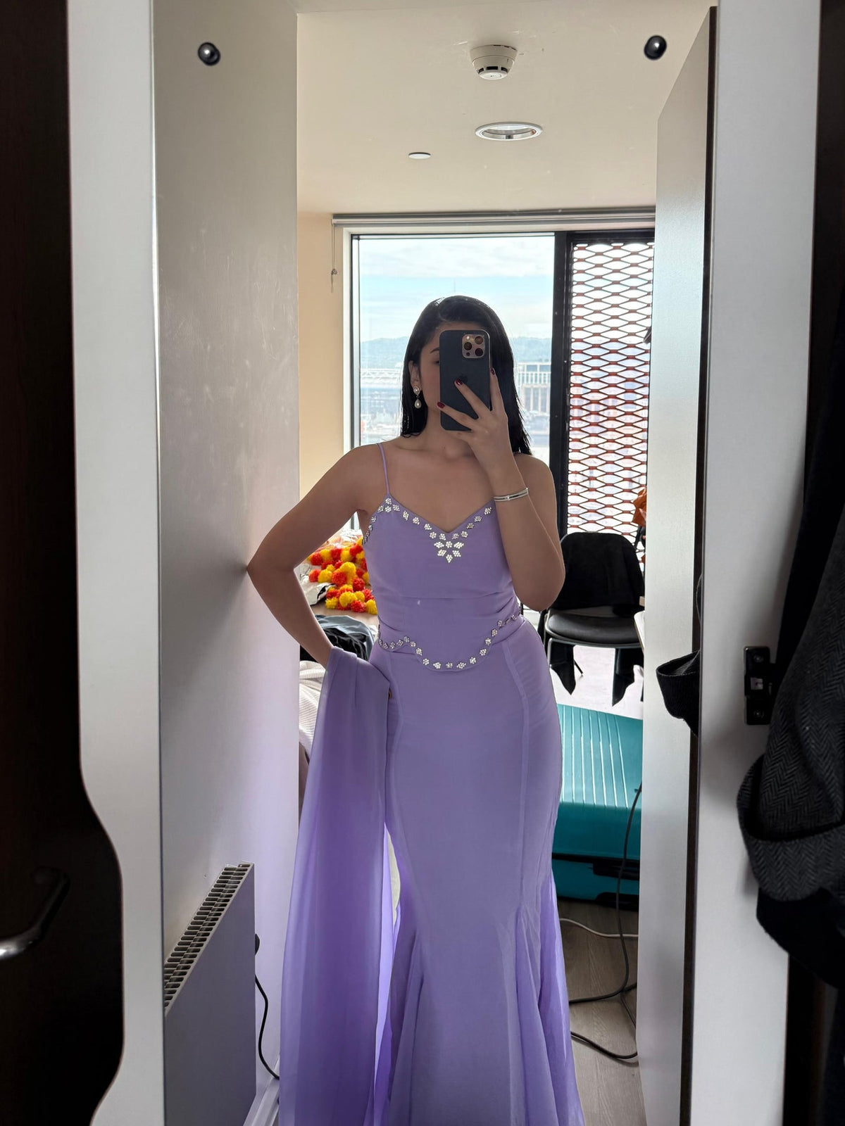 LAVENDER COLOR FISH CUT LEHENGA