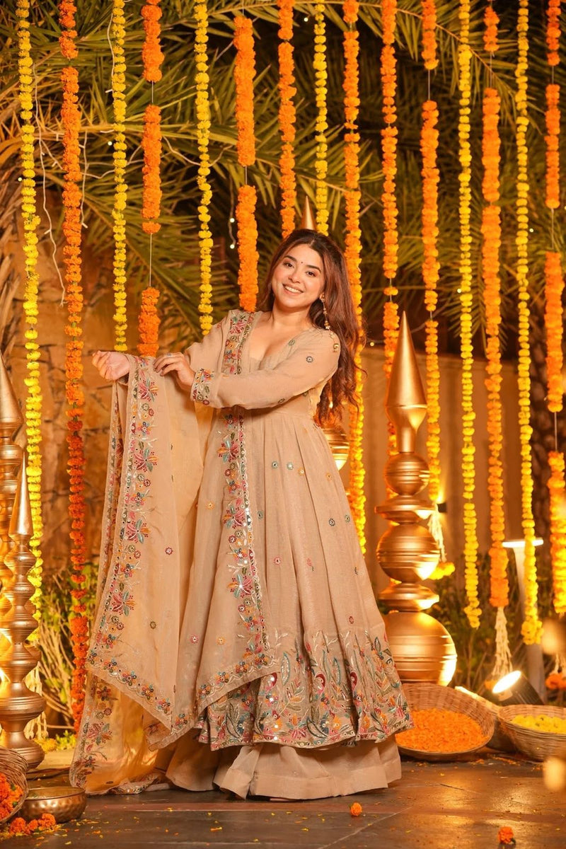 MASTANI FLORAL ANARKALI SUIT SET OF 3